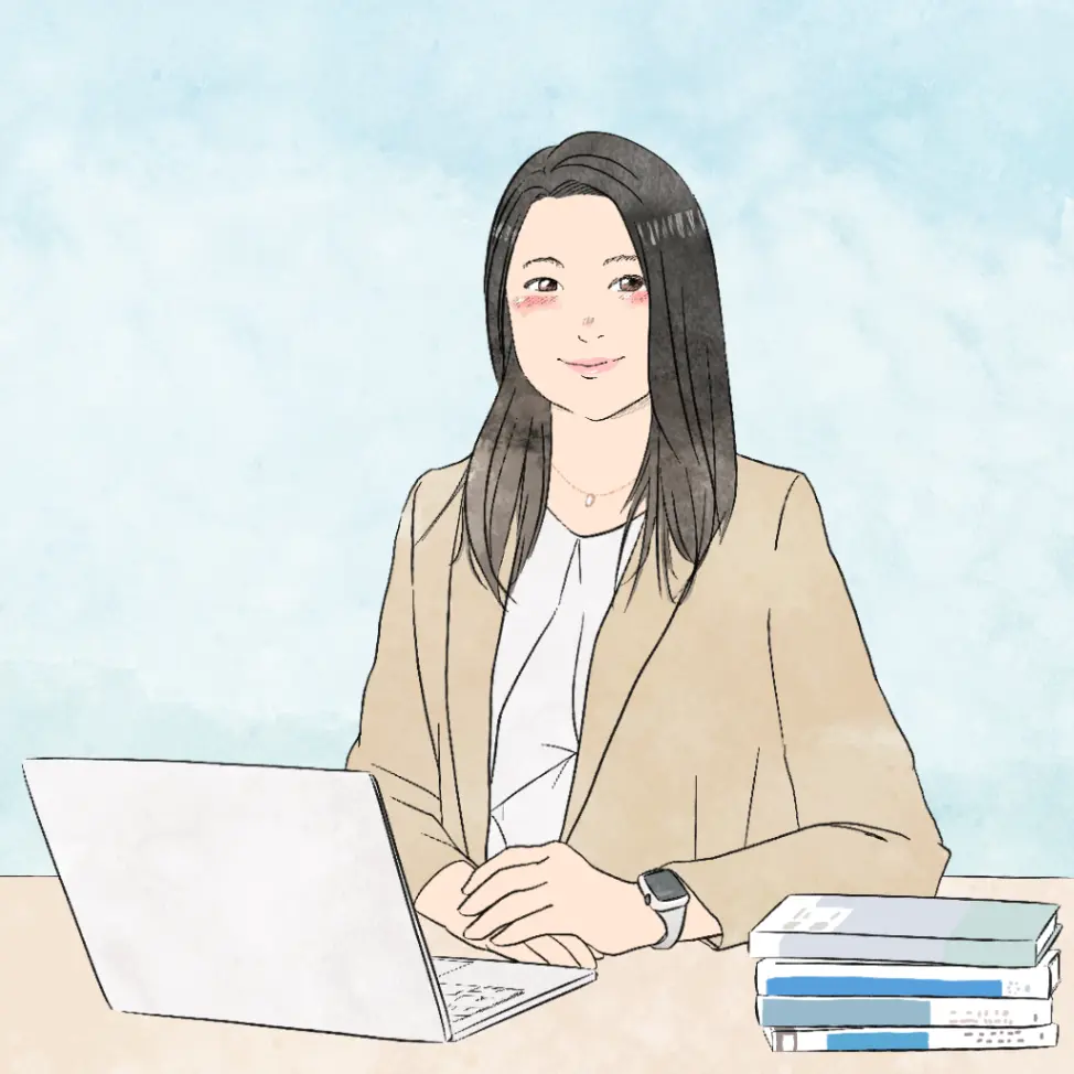 可知佳恵のプロフィールイラスト